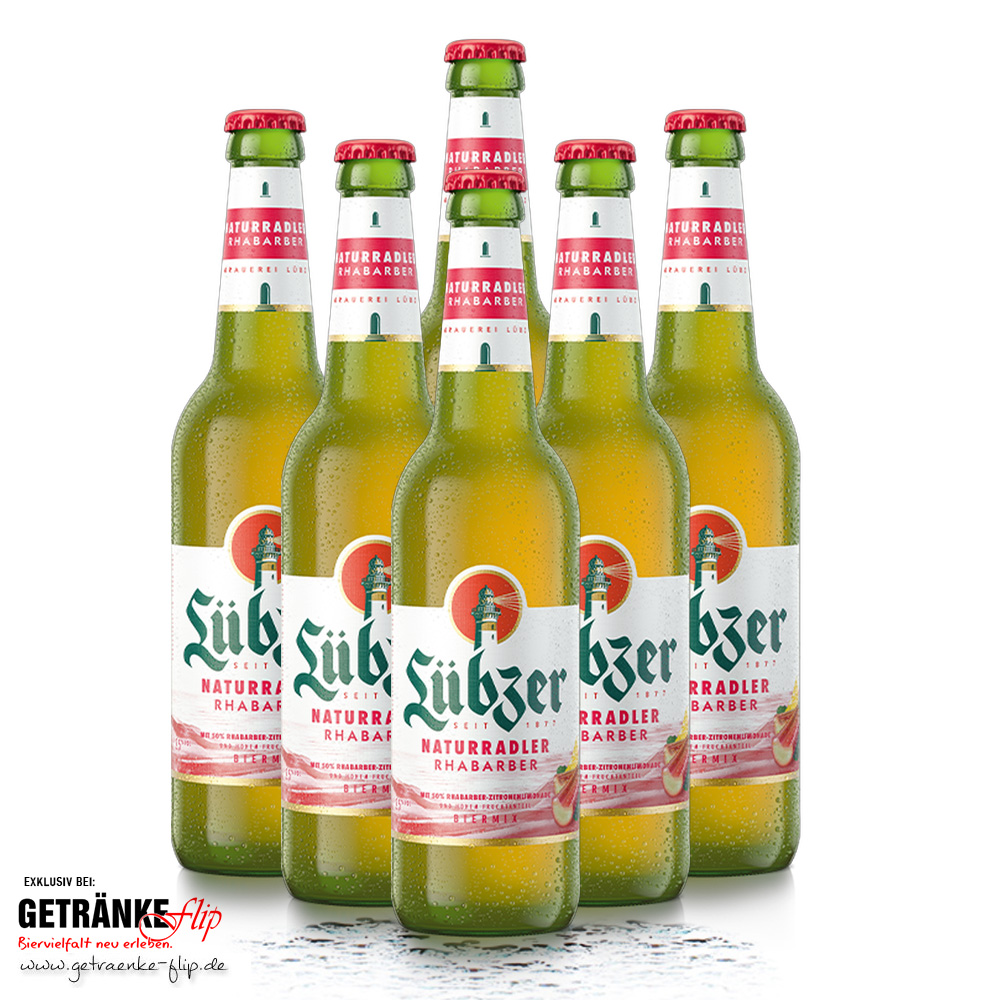 Lübzer Naturradler Rhabarber - 6er Paket